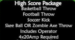 High Score Package (Skee Ball)